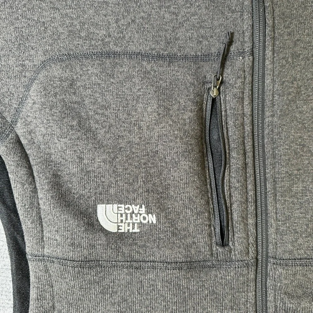 The North Face Mens Gordon Lyons Fleece Vest Dark Gray Heather XXL Full Zip
